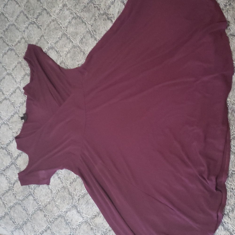 Purple torrid cold shoulder dress